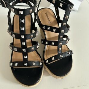 Torrid Black Gladiator Sandals with Studded Straps